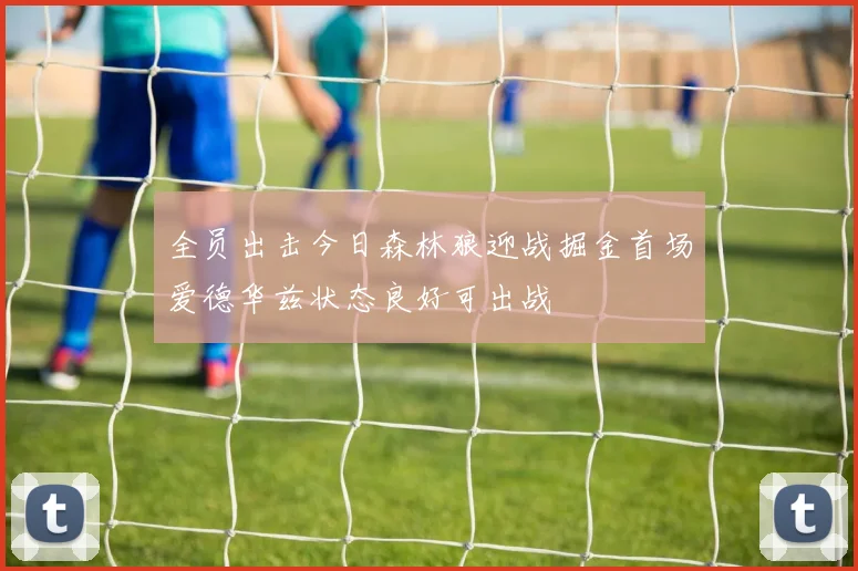 全员出击今日森林狼迎战掘金首场爱德华兹状态良好可出战